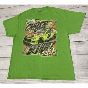 Hendrick Motorsports Chase Elliott #9 Mountain Dew Size XL T Shirt 2019 2 Sided